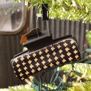 Genuine Leather Hair on Hide Claw Clip